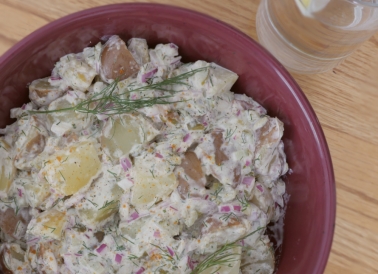 potato and dill pickle salad