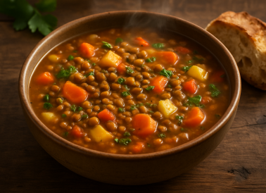 lentil and vegetable soup