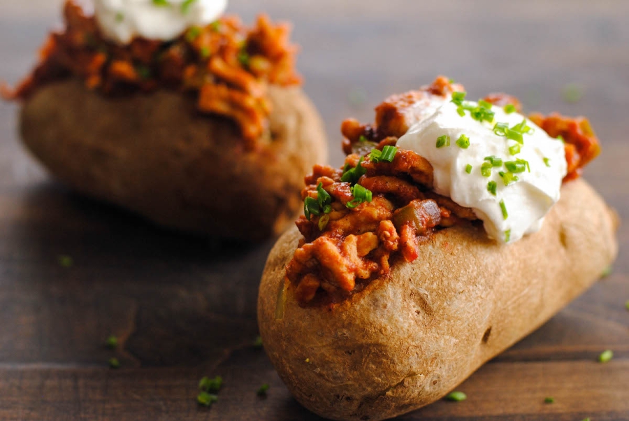 sloppy joe stuffed potatoes