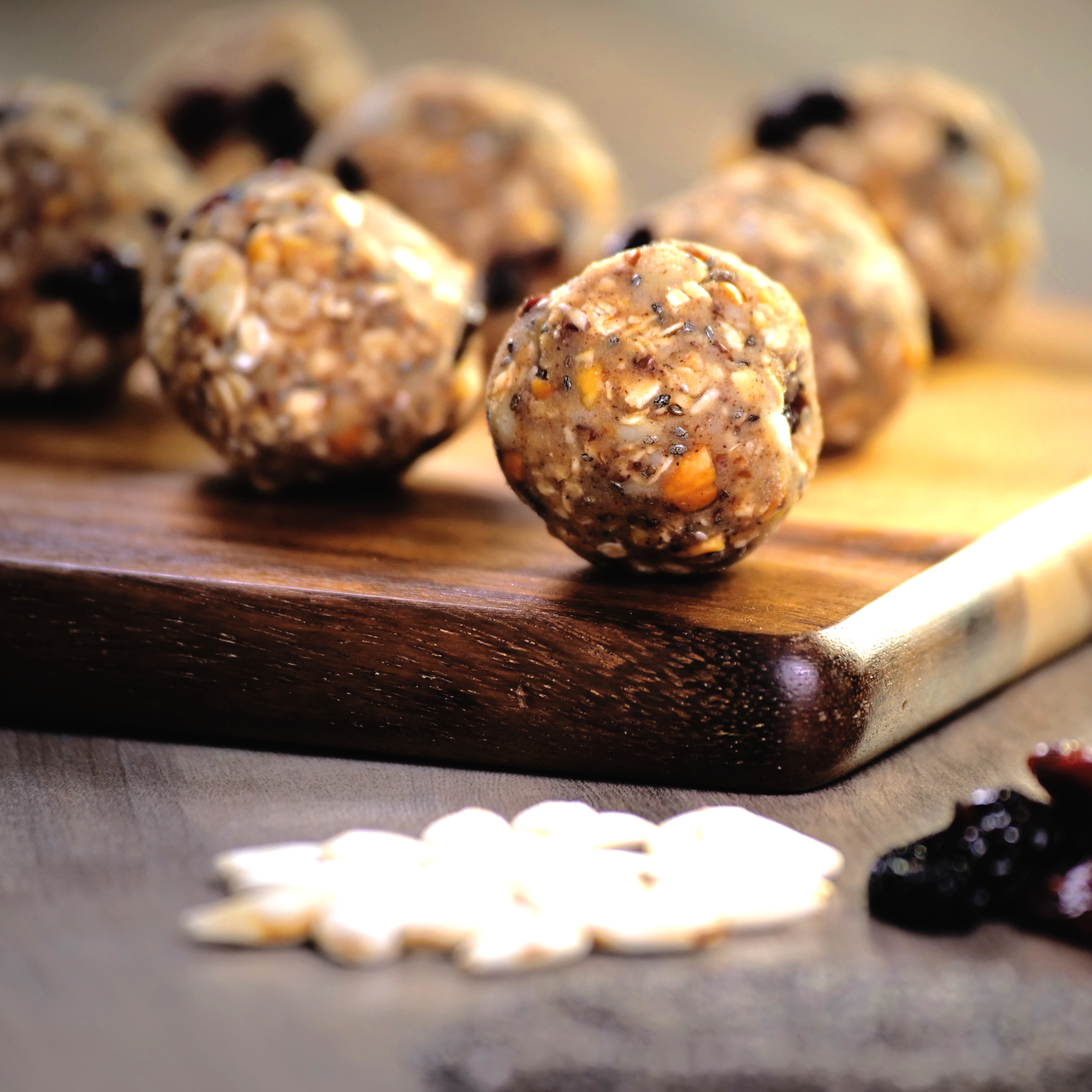 Potato Energy Bites on serving board