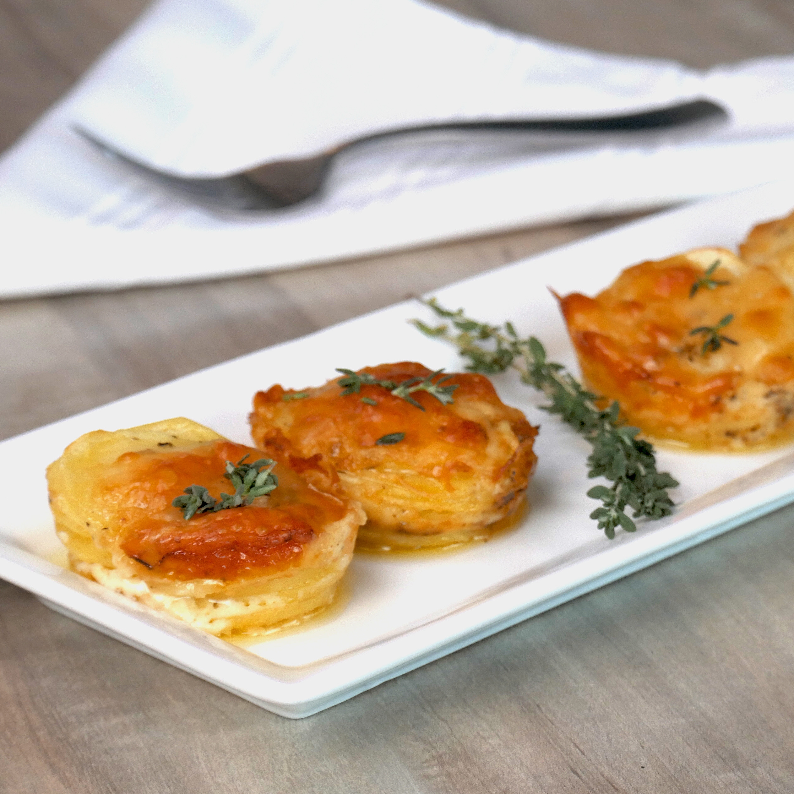 Parmesan Potato Stacks