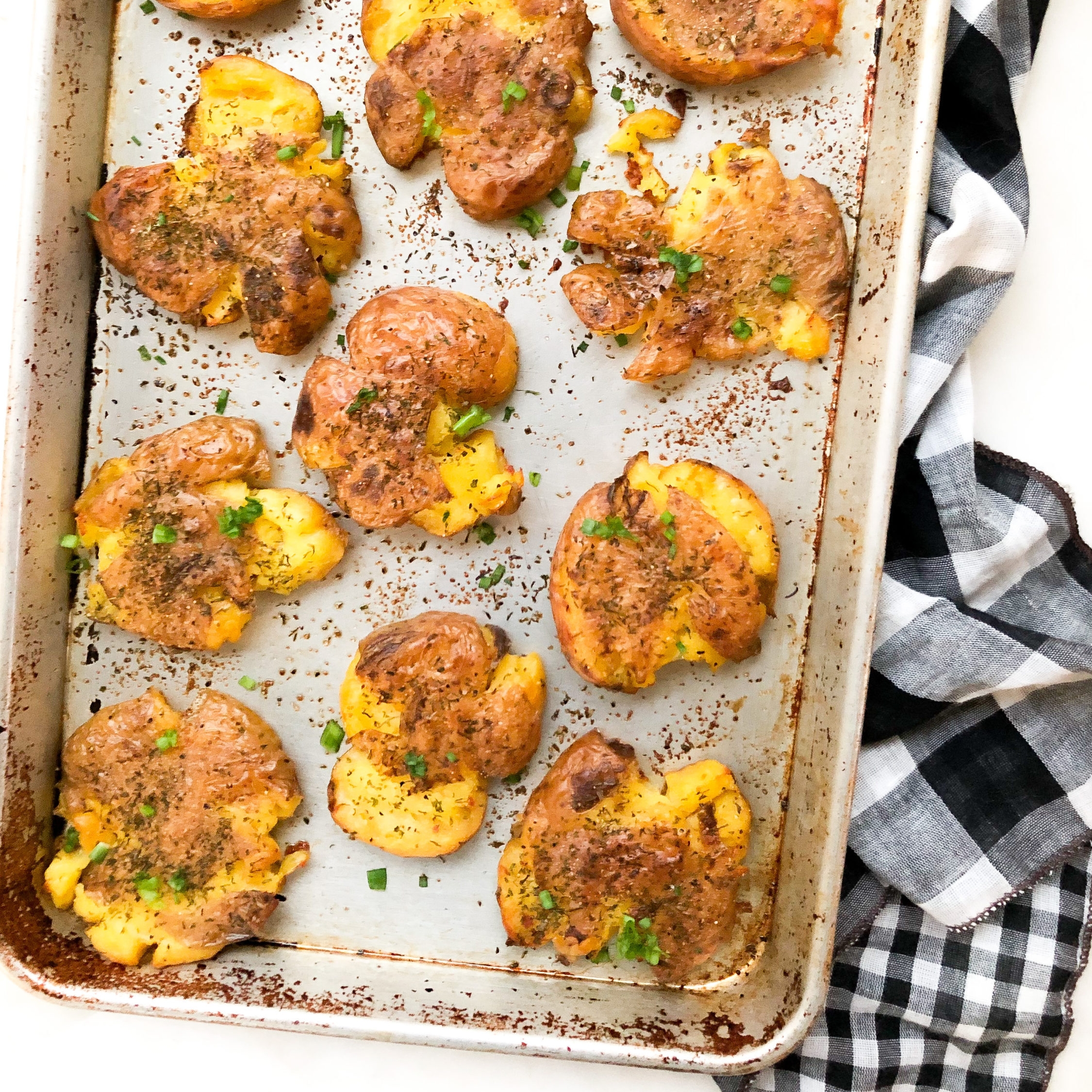 Crispy Ranch Smashed Potatoes