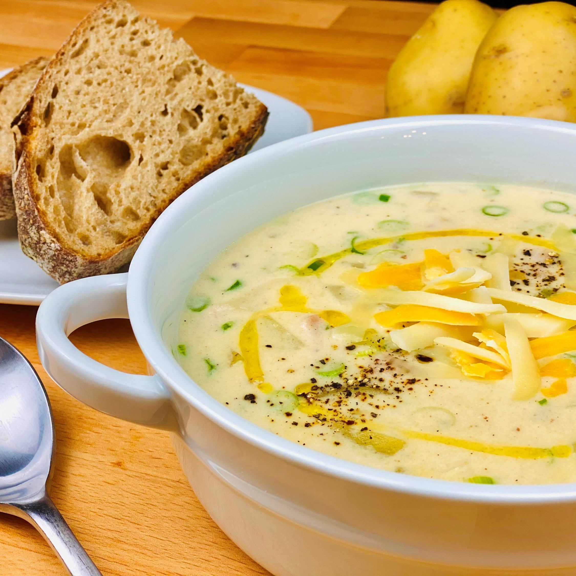 Spring Onion Potato Soup