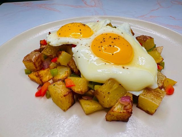 Obrien potatoes with eggs