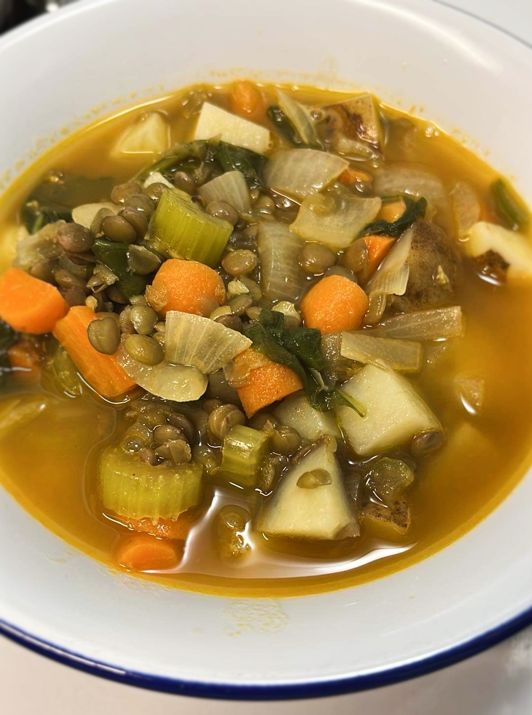 Lentil and vegetable soup